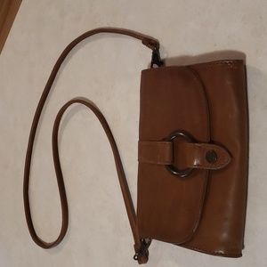 Frye Ring Leather Crossbody Bag